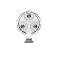 thumbnail image 4 of Espejo de ducha Ettori Fogless con soporte para maquinillas de afeitar y ventosa, 4 of 7