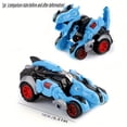 thumbnail image 1 of LNGOOR 1 Pce Jouet de Voiture Transformable pour Jeunes - Modèle Résistant aux Collisions à Inertie avec Action à Rétrofriction Véhicule de Combat 2-en-1 pour Interaction Parent-Jeunes, 1 of 7