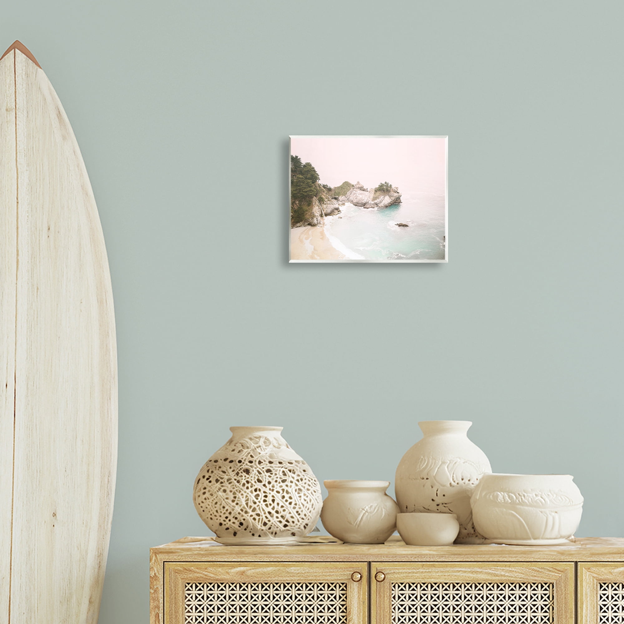 Stupell Industries McWays Falls Seascape Nautical & Beach Photography Unframed Art Print Wall Art, 14 x 11