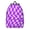 Purple Wavy Checkered, variant on Purple Wavy Checkered Pattern Backpack for School, Cute School Bag with Adjustable Shoulder Straps and Padded Back, 15.7"x11.8"x5.5"