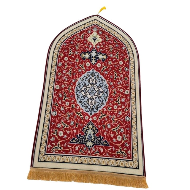 facefd Flannel Prayer Rug Floor Carpet for Living Room Travel for Men and Women