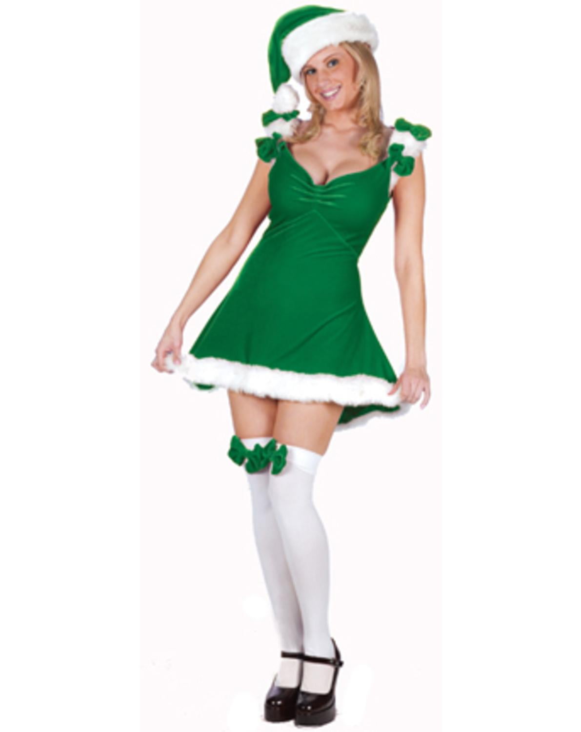 Sexy Green Elf Christmas Costume Women S Size Small