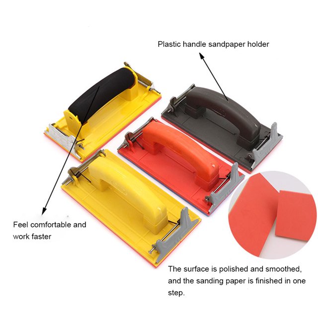 Hand Grip Sandpaper Holder Plastic Handle Handheld Sand Hand grip Paper Frame Grinding Polished Tools