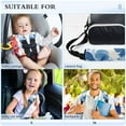 thumbnail image 5 of 2-Pack Seat Belt Covers with Flannel Seatbelt Shoulder Strap Case Adjustable Straps Soft Padding for Car Indigo Blue Tie-dye Pattern Small, 5 of 8