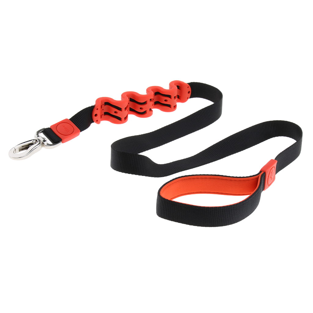 Flexible Elastic Pet Dog Tactical Puppy Bungee Leash Stretch Strap Belt Waist for Running Walking Black 