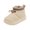 White, variant on Snow Boots for Toddler Bear Print Hook and Loop Rubber Sole Footwear Baby Boys Girls Winter Warm Non-Slip Walking Shoes