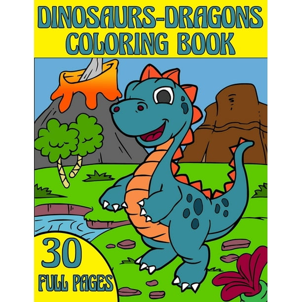 Download Coloring Book Dinosaurs Dragons Coloring Book Dinosaur Coloring Book For Kids Dragon Coloring Book For Kids Coloring Book Children Ages 4 12 Dinosaur And Dragon Coloring Book For Boys And Girls