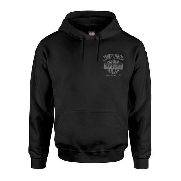 Harley-Davidson Men's Corrosion Willie G Skull Poly-Blend Pullover Hoodie (4XL), Harley Davidson