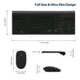 thumbnail image 4 of Weiweiguan 1 Ensemble Clavier Souris Sans Fil Combo 2.4GHz Ultra-Mince Accessoire Informatique Moderne, 4 of 7