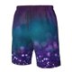 thumbnail image 4 of Balery Purple and Green Glitter Traje de Baño Estilo Hawaiano para Hombre, Shorts de Secado Rápido con Bolsillos-XX-Large, 4 of 6