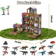 thumbnail image 3 of JoyStone Dinosaur 11 Rooms House for Boys with 12 Dinosaurs, DIY Dinosaur Figure Mountain Playset Pretend Play House Accessories for Kids Ages 6-12, Christmas and Birthday Gift, 3 of 9