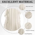 thumbnail image 3 of Ruffle Edge Pleated Curtain, Princess Decorative Curtain pure white curtain, 3 of 6