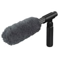 thumbnail image 2 of Sony ECM-VG1 Electret Condenser Short Shotgun Microphone, 40Hz to 20kHz Frequency Response - Bundle With H&A 4-Point Universal Shock Mount, H&A Carbon Fiber Telescoping Boom Pole, 2 of 7