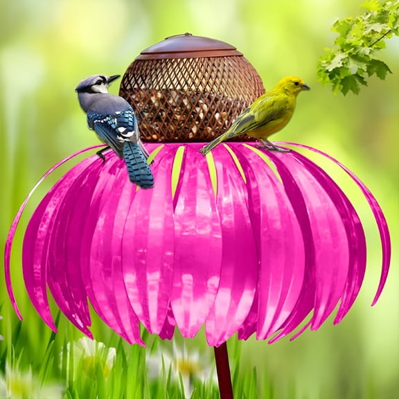 ACDANC Squirrel Proof Coneflower Standing Bird Feeder