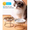 thumbnail image 5 of Pet Slow Food Bowl Cat Ceramic Plate Anti-Choking High-Foot Protection Spine Anti-Black Chin Dog High-Qual, 5 of 9