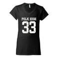 thumbnail image 2 of Wild Bobby, Polk High Bundy 33 Married with Children Fan, Pop Culture, Women Standard V-Neck Tee, Black, Small, 2 of 4