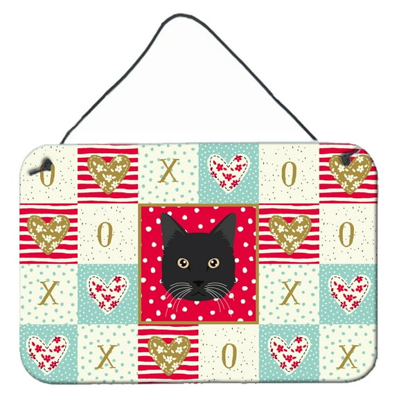 Carolines Treasures CK5099DS812 Chantilly Tiffany Cat Love Wall or Door Hanging Prints 8x12 multicolor