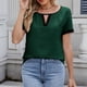 thumbnail image 1 of Karight Womens Blouses Dressy Casual Work Business Tops Summer Color Block Cap Sleeve Shirts Trendy, 1 of 3