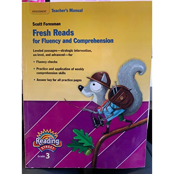 Pre-Owned Teacher's Manual, Fresh Reads for Fluency and Comprehension, Reading Street, Grade 3, DI Differentiated Instruction, 9780328484836, 0328484830, Paperback,