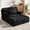 Black, variant on COPIAE Oversized Corduroy Chaise Lounge Chair, Plush Upholstered Sleeper Chair with Back & Throw Pillow for Living Room, No Assembly Required, Light Gray