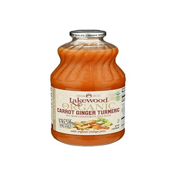 Lakewood Organic Carrot Ginger Turmeric Juice, 32 Fz