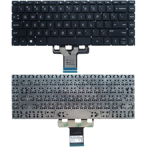 New US Black English Laptop Keyboard (Without Frame) for HP 14-DK 14Z-DK000 14-DK0001CA 14-DK0002DX 14-DK0008CA 14-DK0010CA 14-DK0010DS 14-DK0010NR 14-DK0011DS 14-DK0012DS 14-DK0018CA 14-DK0019CA