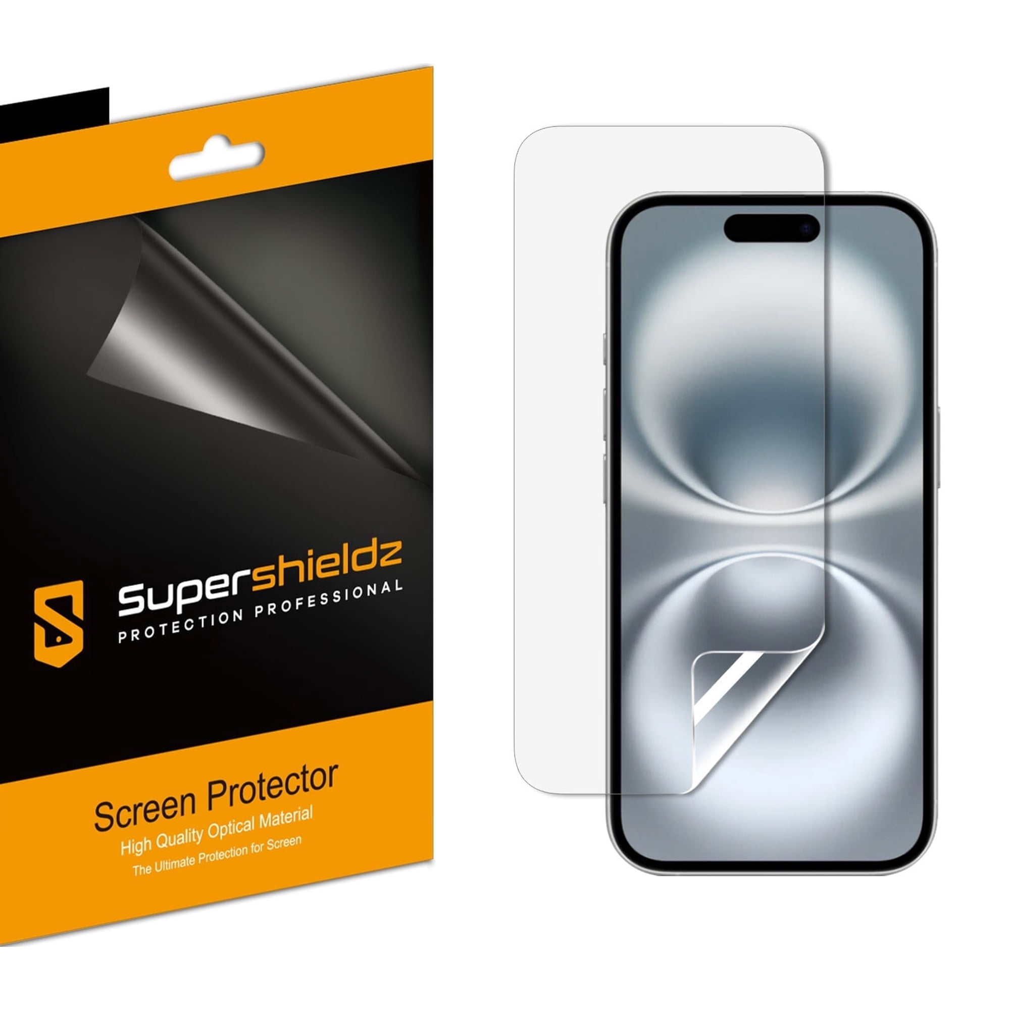 Supershieldz Designed for iPhone 16 Plus / iPhone 15 Plus (6.7 inch) Screen Protector, High Definition Clear Shield (PET) (3 Pack)