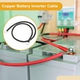 thumbnail image 7 of Unique Bargains 1 Pc 8 AWG Gauge Universal Battery Inverter Cable for Car Vehicle Boat RV Solar Battery Cable Tinned Copper 3/8" Lug 5/16" Lug Black 2FT, 7 of 7