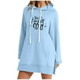 thumbnail image 4 of JUSLIO Fall/Winter Womens Blouses with Pockets Hoodies Sweatshirts Graphic Long sleeve Sweatshirts Light Blue L, 4 of 4