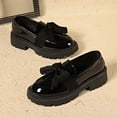 thumbnail image 7 of Women's Cute Bowknot Design Loafers Trending Solid on Loafers for Daily Wear Color Black Size 40, 7 of 7