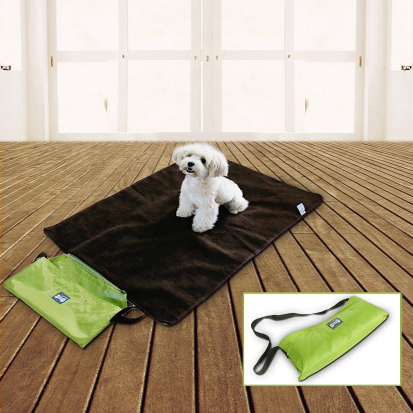 Bvdfgk Durable Dog Mat Pet Cat Bed Water Resistant Washable Mat for Camping Hiking Pet Dark Gray