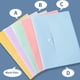 thumbnail image 4 of Carpeta de archivos expansible Organizador de archivos de sobres de plástico de 1 bolsillo con, 4 of 8