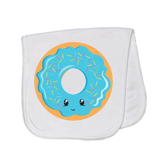 Inktastic Blue Donut Baby Burp Cloth