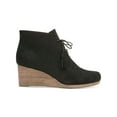 thumbnail image 2 of DR SCHOLLS Womens Black Slip Resistant Dakota Round Toe Wedge Lace-Up Booties 8.5 M, 2 of 4