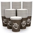 thumbnail image 1 of Vasos de papel LITOPAK, 400 unidades, 240 ml, color marrón, desechables, para café caliente, 1 of 7