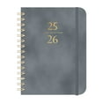 thumbnail image 2 of Daily Planner 2025-2026, Calendar 2025-2026, Weekly and Monthly Calendar Notebook, 2025-2026 Monthly Planner, Hardcover Spiral Bound School Planner, A5 -Gray, 2 of 7
