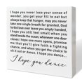 thumbnail image 1 of Escritorio de madera con letrero decorativo para guardería con texto «I Hope You Dance», 1 of 5
