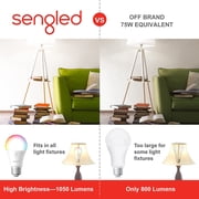 Sengled LED 10.5W (75W Equivalent) Light Bulbs, Dimmable (4 Pack)