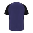 thumbnail image 4 of Casual Short Sleeve Button Down Shirts for Men, Flannel Collar Open Front, Solid Color, Polyester Shirt,1Pc, 4 of 6