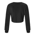 thumbnail image 4 of Vedolay Womens Tops Womens 2023 Fall Fashion Long Sleeve Sweater Ruffle Slim Fit Pullover Top,Black M, 4 of 5