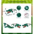 thumbnail image 2 of DolliBu Green Alligator Stuffed Animal with Baseball Plush – Soft Gator, Adorable Playtime Alligator Plush Toy, Cute Wildlife Gift, Baseball Plush Doll Animal Toy for Kids and Adults - 24 Inches, 2 of 6