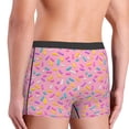 thumbnail image 5 of Balery Pink Donut Men's Boxer Briefs, Soft and Breathable Cotton Underwear with nylon Waistband-Small, 5 of 9