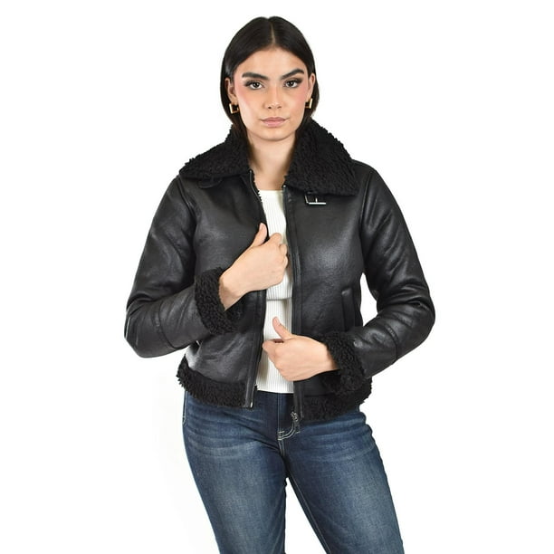 Chamarra tipo aviador Roman Fashion /Juvenil, 7894 (Negro) negro G