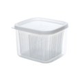 thumbnail image 1 of Caja de almacenamiento para el refrigerador - Caja de almacenamiento de flores verdes segmentadas en blanco - Caja de asfalto fresco, 1 of 5