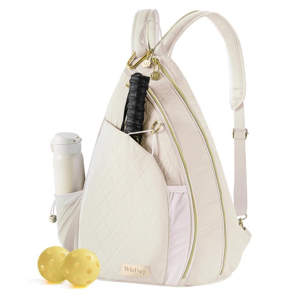 Bolso bandolera acolchado para pickleball VELADAY para 2 paletas