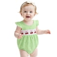 thumbnail image 3 of Coerni My First Easter Baby Girl Outfit New Born Smock Bubble Romper Ruffle Bodysuit Princess Onesie Jumpsuit Coming Home Outfit, 3 of 8