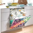 thumbnail image 2 of Yayeee Magnetic Dishwasher Cover for The Front Decoration Home Kitchen Machine Sticker Protector, Green Colorful Circles, 2 of 6