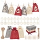 thumbnail image 5 of Advancent Set de 24 calendarios de Adviento, bolsas de gran capacidad. Construcción duradera, ideal para fiestas. Kits de decoración para fiestas, 5 of 6