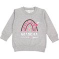 thumbnail image 2 of Inktastic Grandma Loves Me Girls Boho Rainbow Toddler Sweatshirt, 2 of 4
