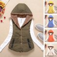 thumbnail image 2 of Mujer Chamarra Chaleco Otoño Invierno De Las Mujeres Con Capucha De Algodón Acolchado Ropapangjing, 2 of 4